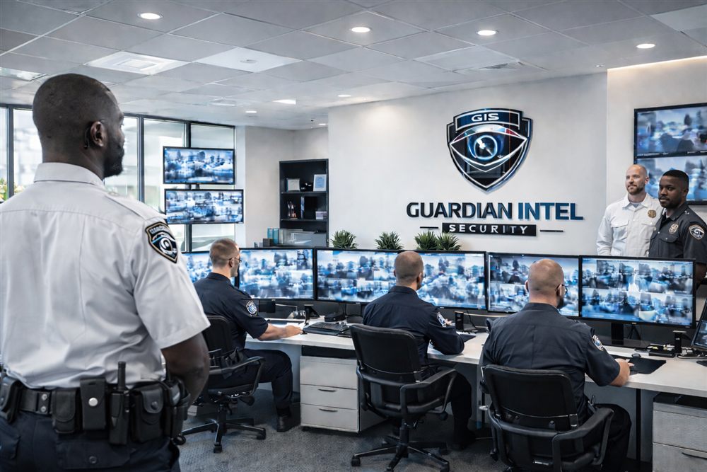 Équipe des opérations de Gardien Intel Sécurité à la télésurveillance